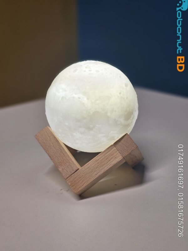 Rechargeable 3D Moon Lamp With Remote 8cm - Image 2