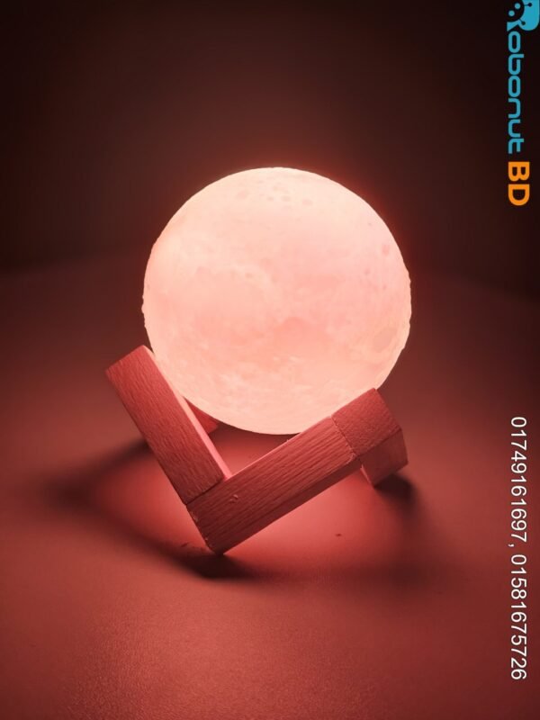 Rechargeable 3D Moon Lamp With Remote 8cm - Image 6