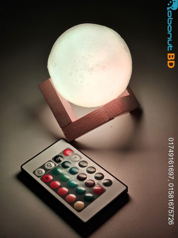 Rechargeable 3D Moon Lamp With Remote 8cm