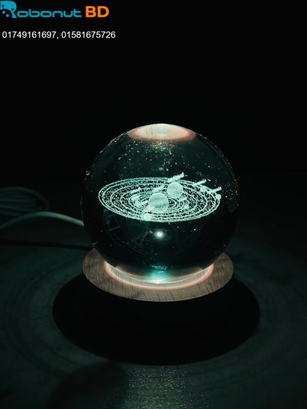 3D Crystal Ball - Galaxy (7 Color Base) - Image 2