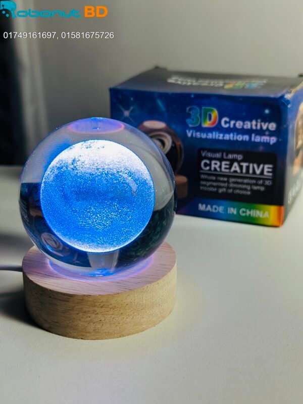 3D Crystal Ball - Galaxy (7 Color Base) - Image 11