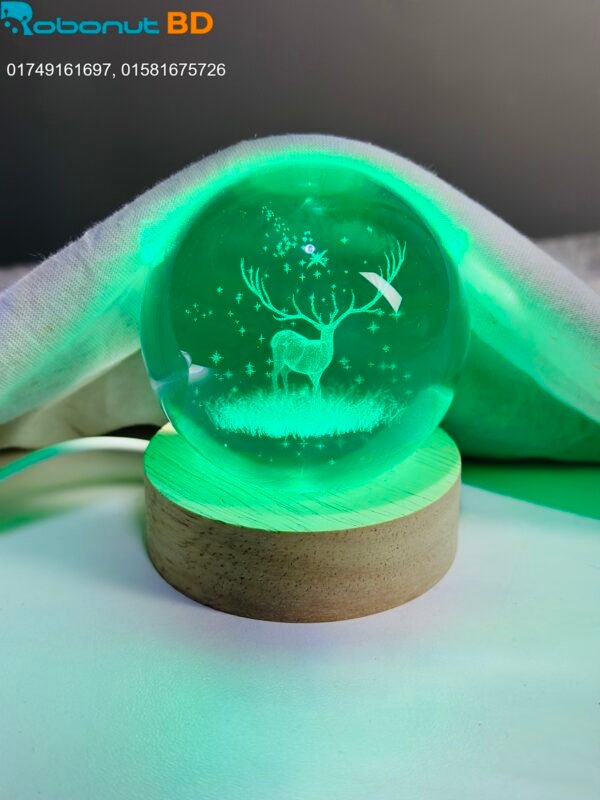 3D Crystal Ball - Galaxy (7 Color Base) - Image 14