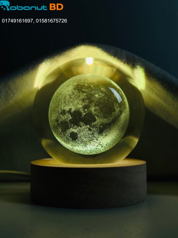 3D Crystal Ball - Galaxy (7 Color Base)