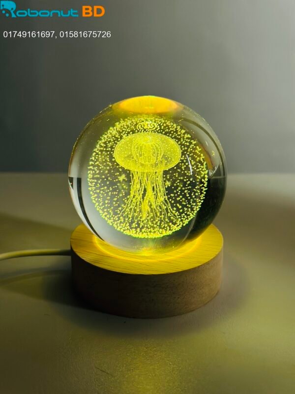 3D Crystal Ball – Dandelion (7 Color Base) - Image 4