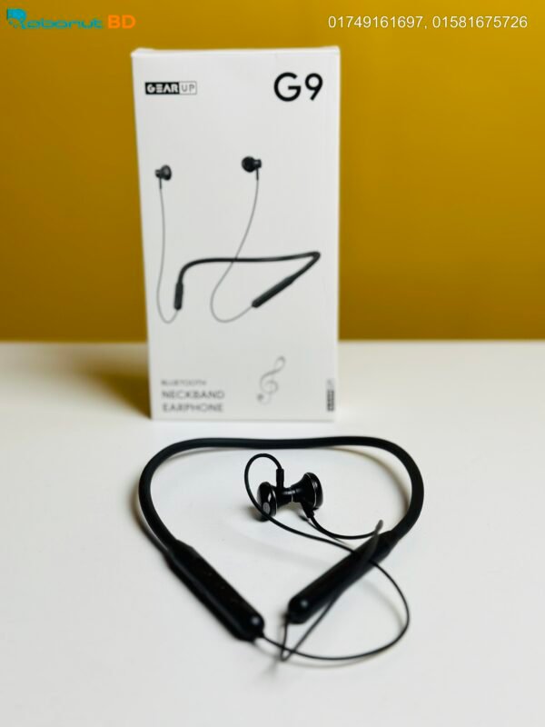 GearUP G9 Neckband Magnetic Metal Earphone With Good Quality Microphone - Image 3