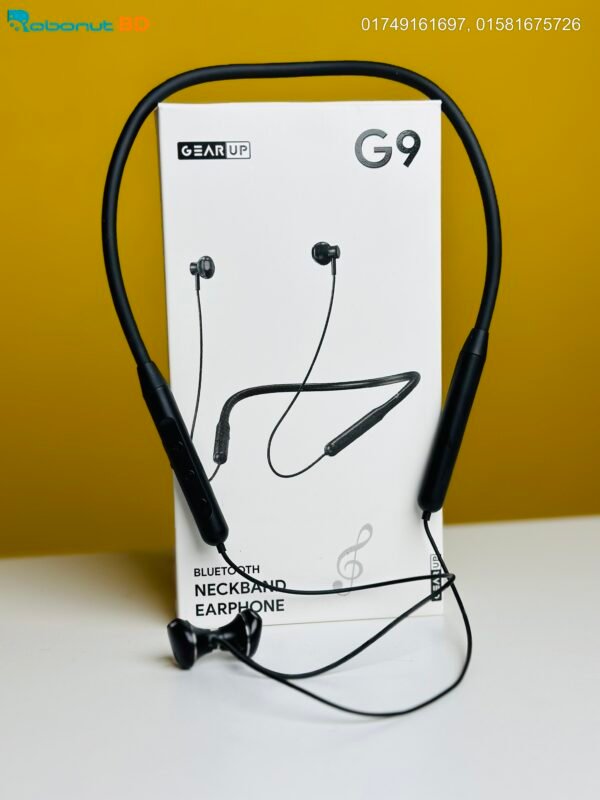 GearUP G9 Neckband Magnetic Metal Earphone With Good Quality Microphone - Image 7