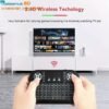 GearUP MK20 2.4GHz + Wireless Dual Mode RGB Backlit Rechargeable Mini Portable Keyboard With Touchpad