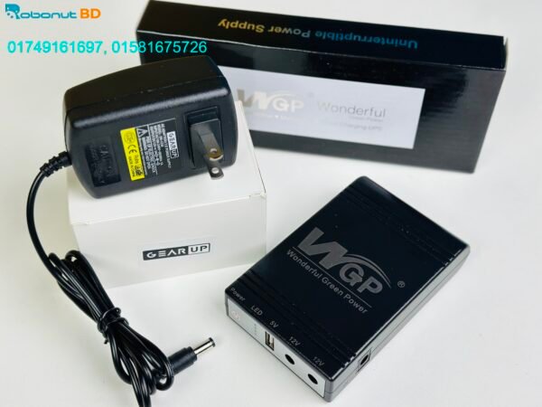 WGP mini UPS + GearUP Adapter Combo Pack (5/9/12V- 8800mAh + 12/3A) - Image 2