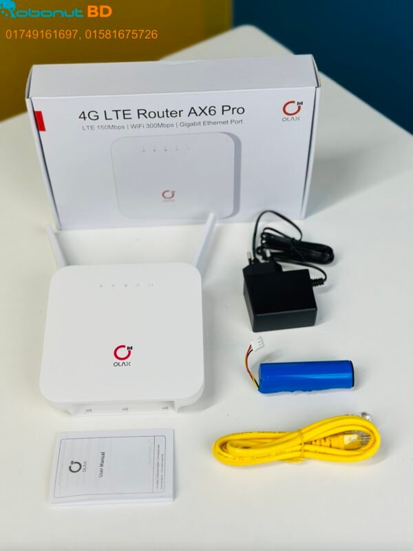 OLAX AX6 Pro 4G LTE Rechargeable WiFi Router