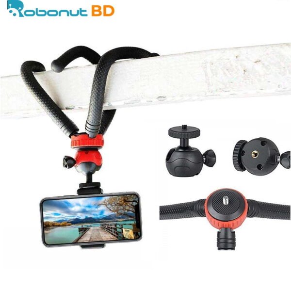 Octopus Tripod With Ball Head- Best For DSLR Or Smartphone Vlogging & Table Stand - Image 6