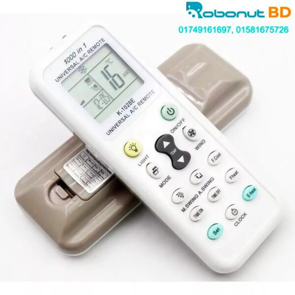 Universal AC Remote- Digital LED 1000-in-1 (Suitable for most Air Conditioner Brands)