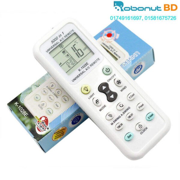 Universal AC Remote- Digital LED 1000-in-1 (Suitable for most Air Conditioner Brands) - Image 2