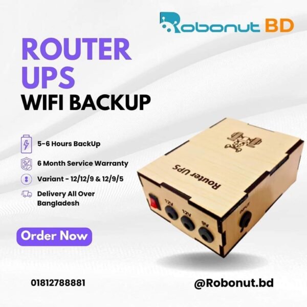 Robonut Special Router and ONU UPS (12v-12v-9v, 12v-9v-5v)